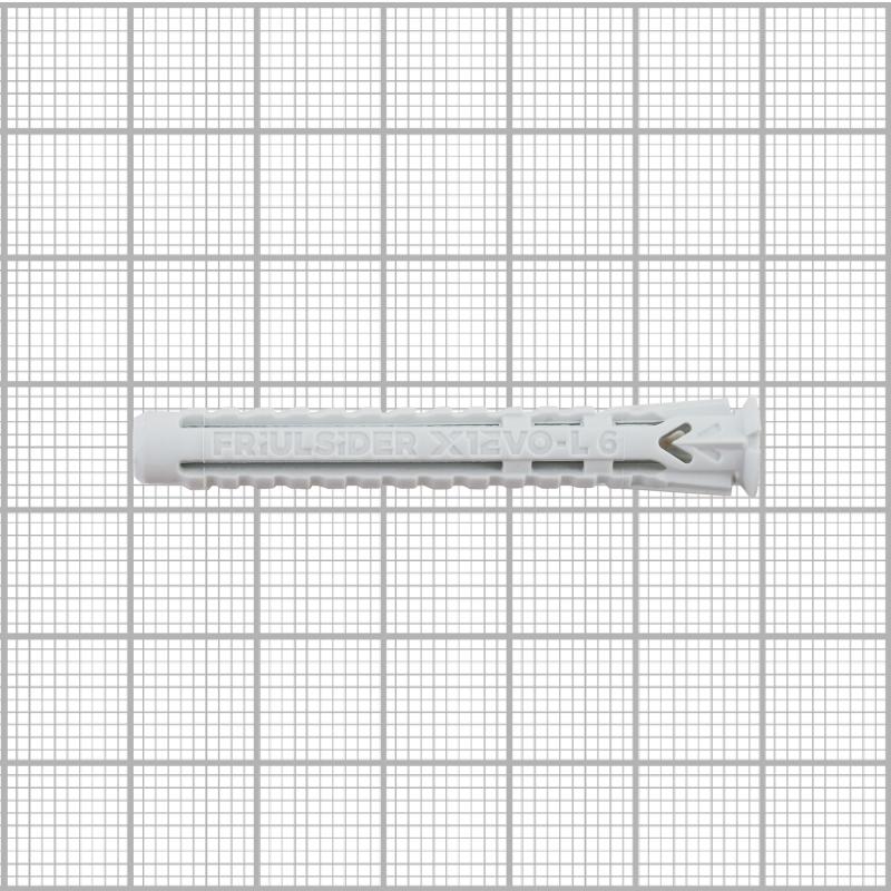 Дюбель для всех типов стен Friulsider X1 EVO 6x50 мм нейлон цвет серый 4 шт.