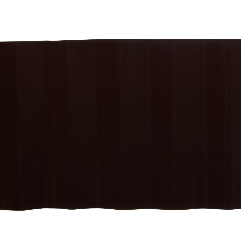 Лента бордюрная декоративная «Гофра» высота 20 см цвет коричневый
