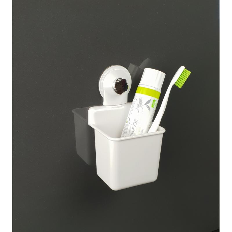Стакан для зубных щеток Fest Easy Solution пластик цвет белый хром