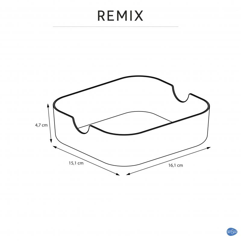 Жайылмалы жәшікке арналған тік бұрышты қорап Sensea Remix M түсі ақ 15.1x4.7x16.1 см