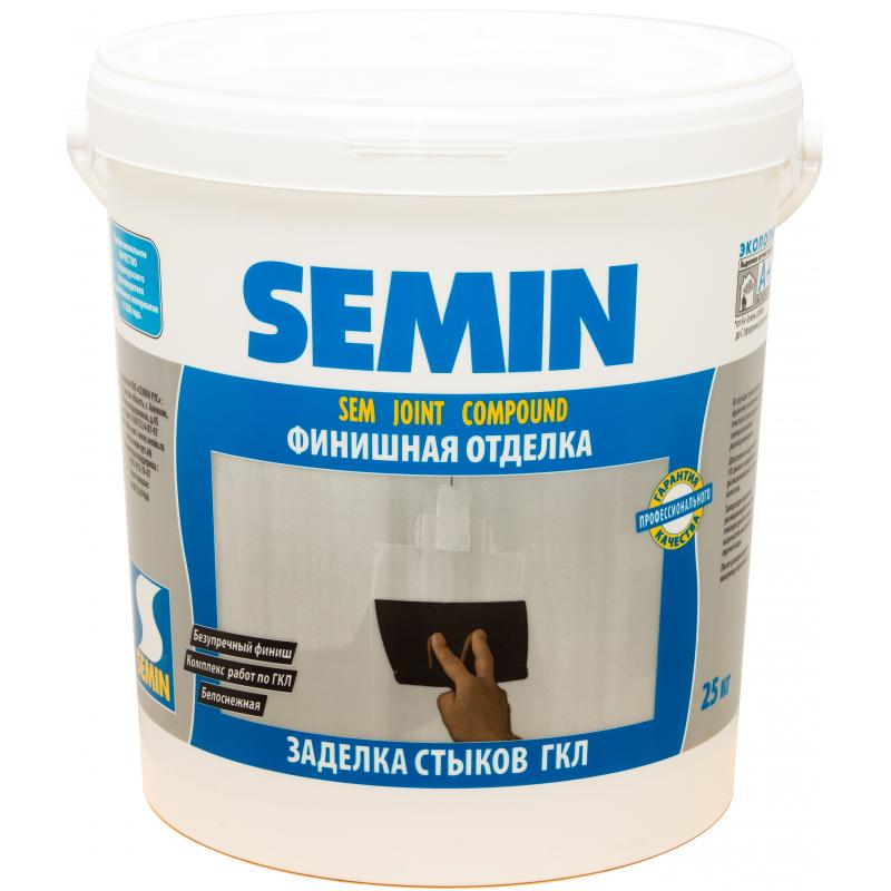 Бояу жұмыстарына арналған тегістегіштер: SEMIN Sem-Joint жіктерге арналған тегістеуіші, 1 қаптаманың салмағы 25 кг 