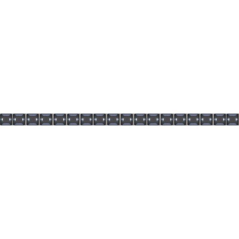 Бордюр «Разрезной люстрированный» 13х250 мм цвет черный