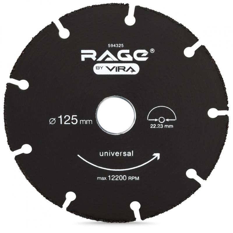 Әмбебап кесетін диск Rage by Vira 125x22.2x1 мм
