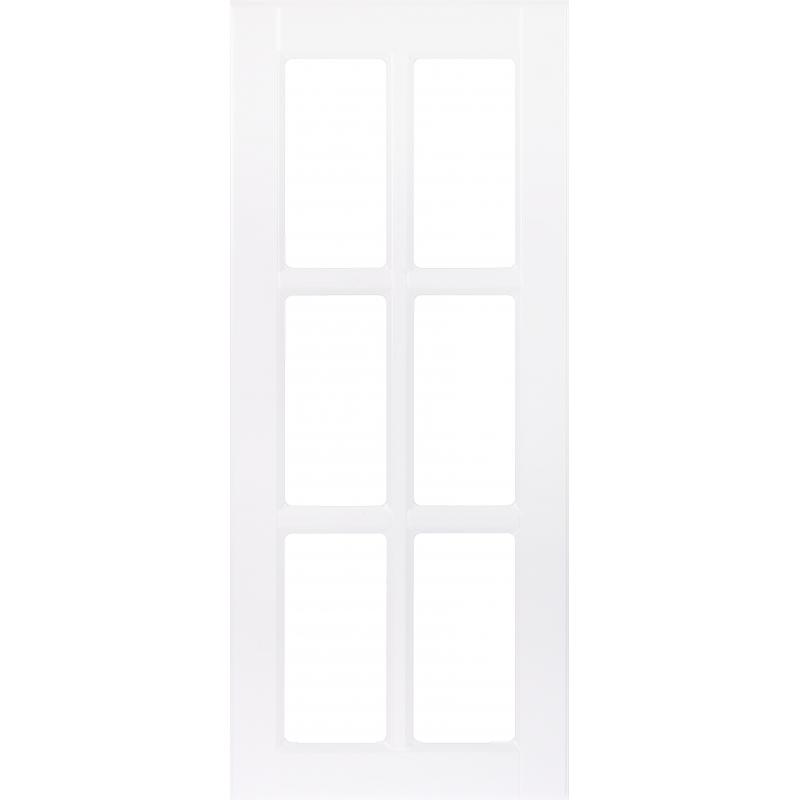 Витрина для шкафа Delinia «Леда белая» 40x92 см, МДФ, цвет белый
