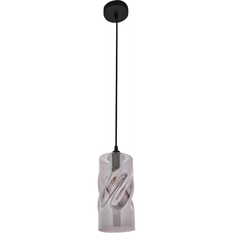 Подвесной светильник Vitaluce Джорджия 1 лампа 3м² Е27 цвет черный матовый