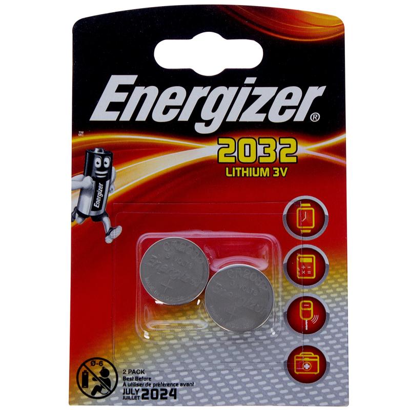 Батарейка Energizer CR2032 литиевая 2 шт.