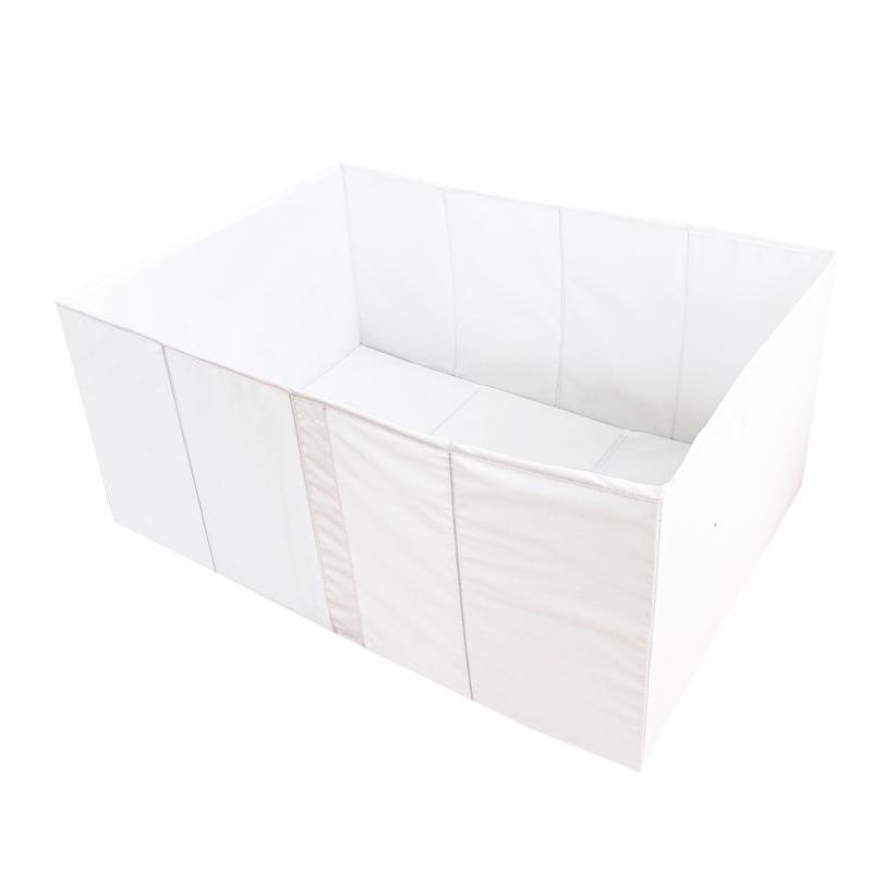 Короб для хранения без крышки 55x25x39 см полиэстер цвет белый