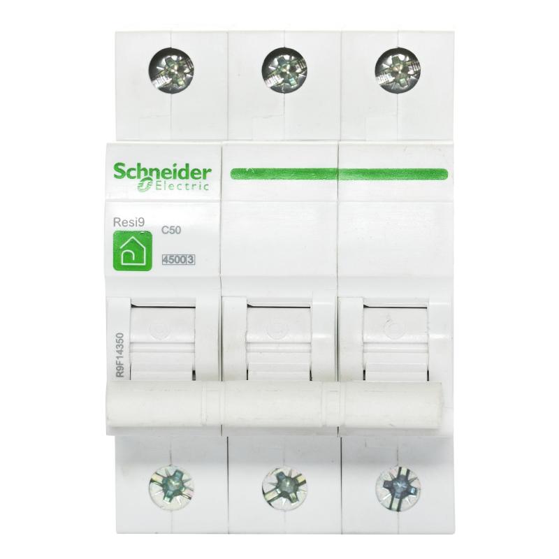 Автоматический выключатель Schneider Electric Resi9 3P C50 A 4.5 кА