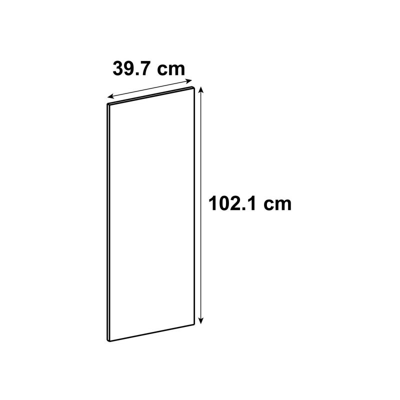 Дверь для шкафа Delinia ID Реш 39.7x102.1 см МДФ цвет белый