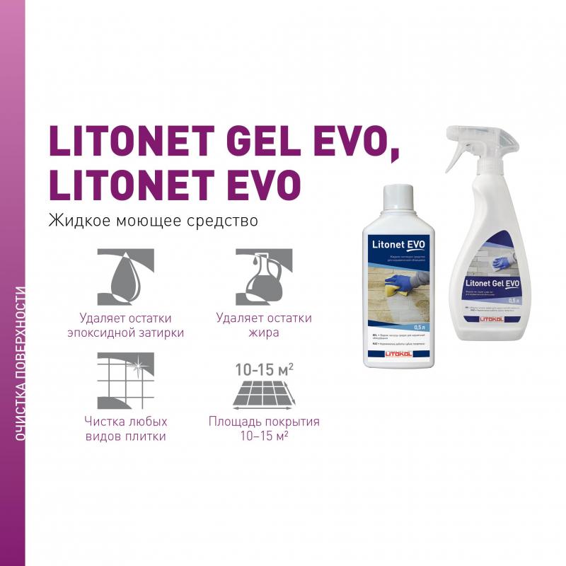 Очиститель эпоксидных остатков Litokol Litonet Evo 0.5 л