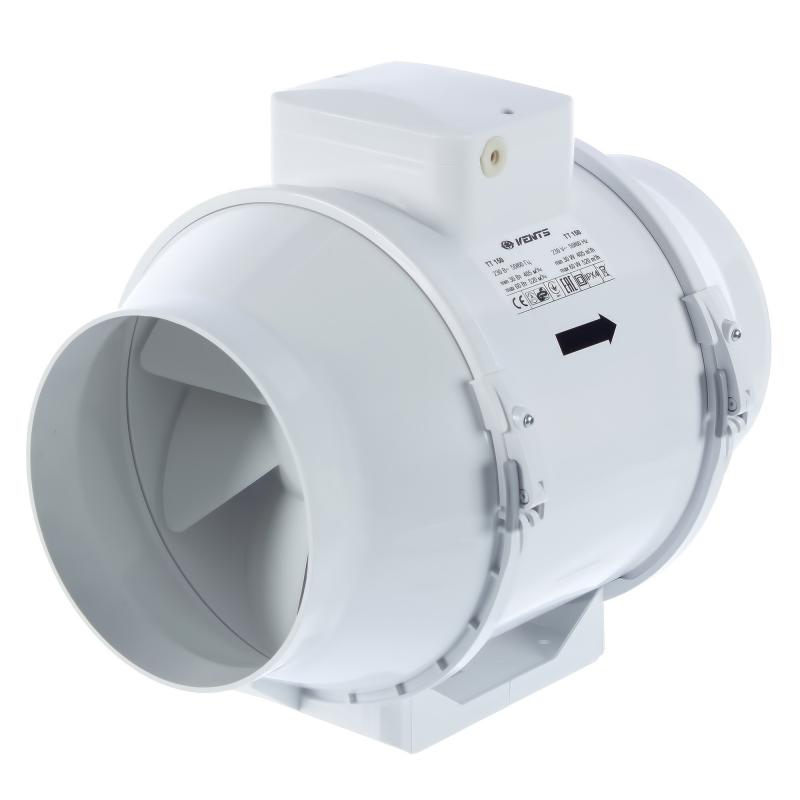 Вентилятор канальный Вентс D150 мм 44 дБ 520 м³/ч цвет белый