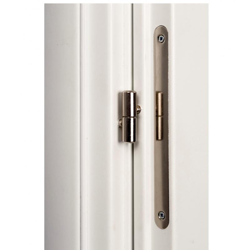Дверь межкомнатная Танганика остеклённая CPL ламинация цвет белый 60х200 см (с замком)