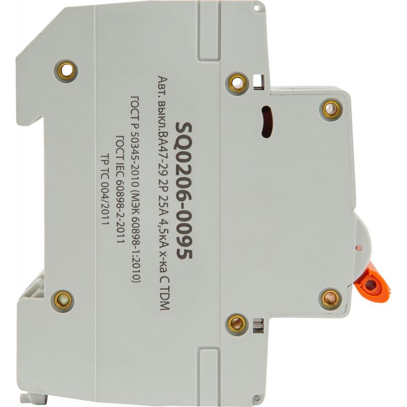 Автоматический выключатель TDM Electric ВА47-29 2P C25 А 4.5 кА SQ0206-0095