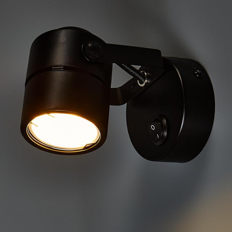 Спот бұрылмалы Arte Lamp Mizar 1 шам 2 м² түсі қара