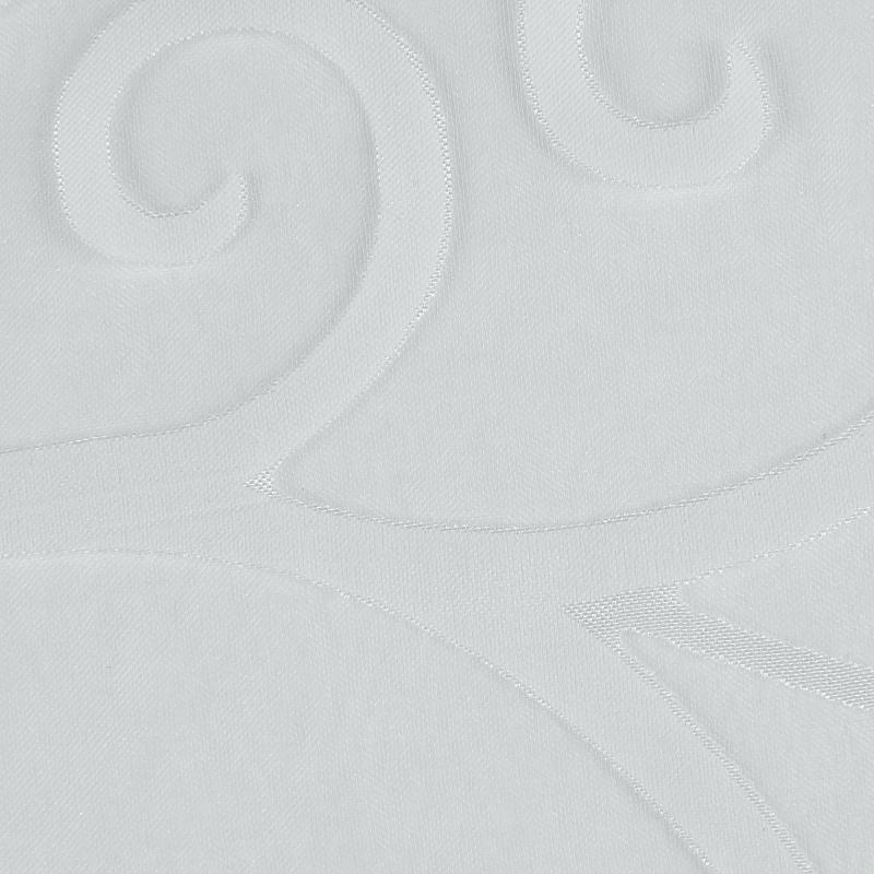 Тюль с печатью «Вензель» 1 п/м 280 см органза цвет белый