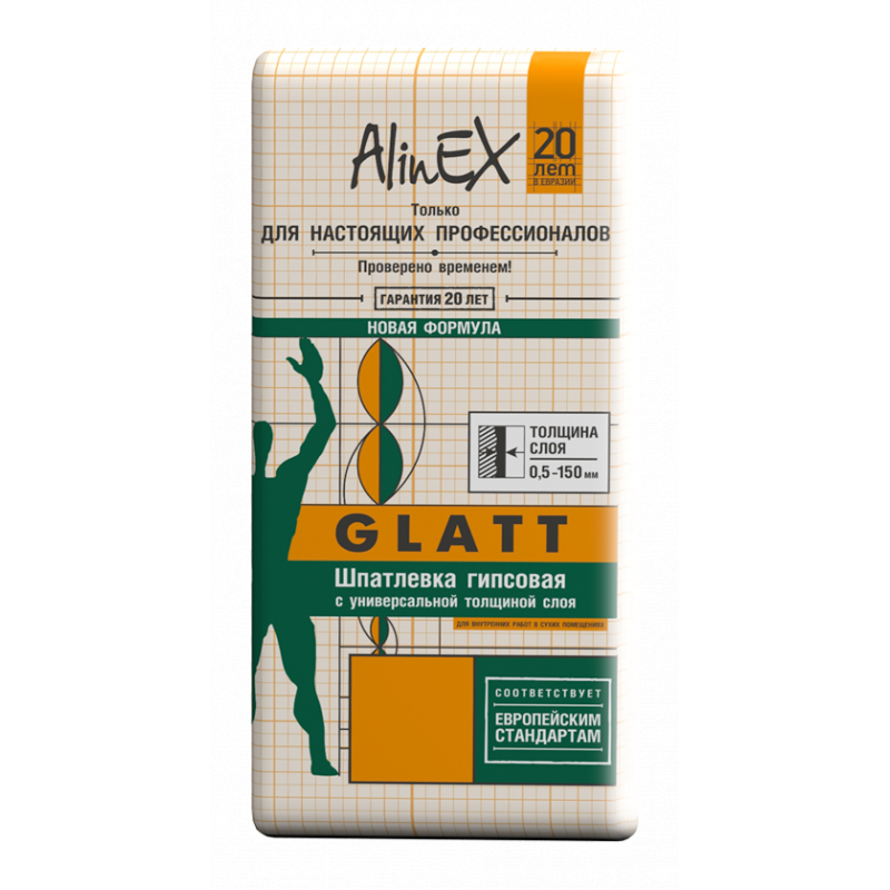 Шпатлёвка AlinEX Glatt 5кг