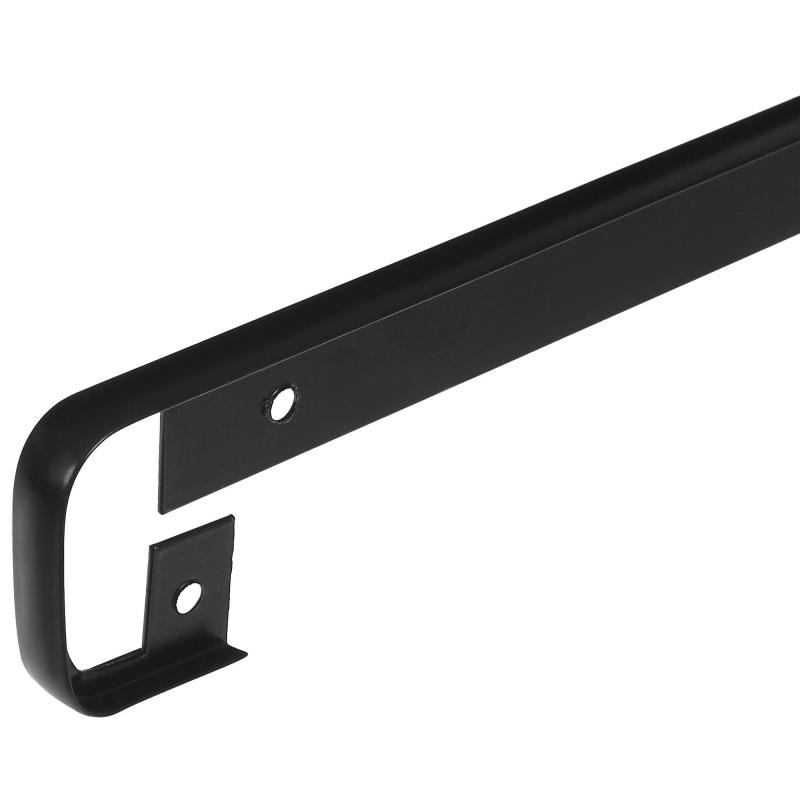 Планка для столешницы соединительная, 38 мм, металл, цвет чёрный матовый