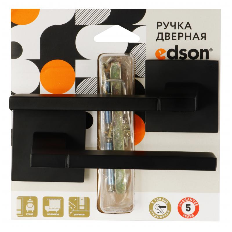 Дверные ручки Edson EDS-133H-Q2, цвет черный