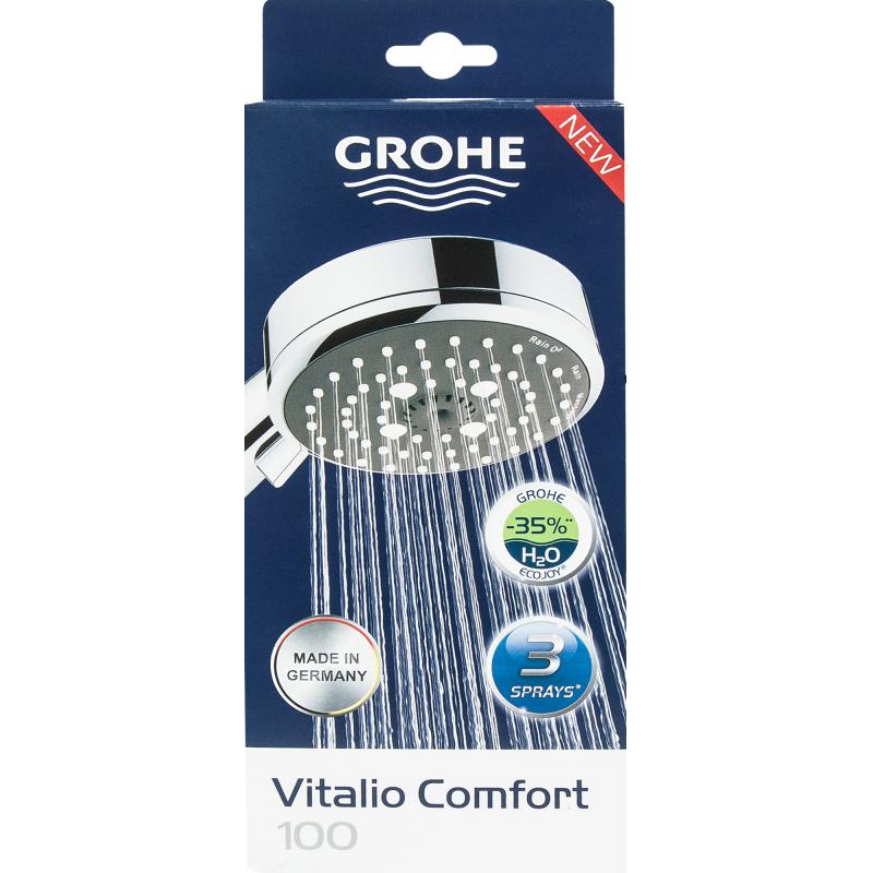 Душқа арналған құйғыш Grohe Vitalio Comfort 3 режимді түсі хром
