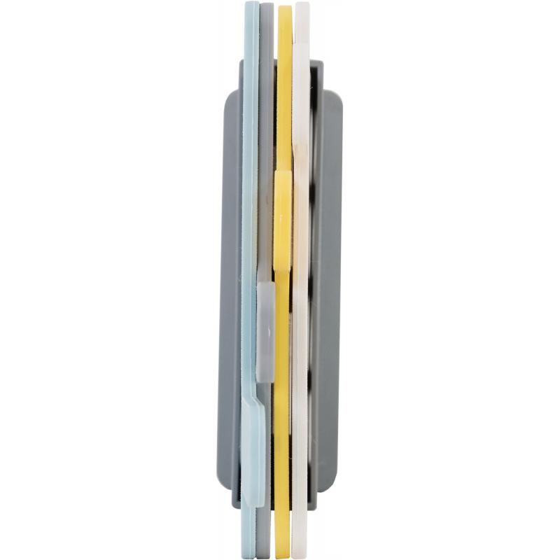 Азық-түлікті турайтын тақтай 38x21x0.7 см полипропилен түсі түрлі-түсті 4 дана