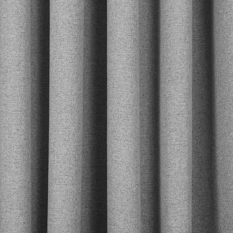 Штора на ленте блэкаут Cashmere 200x300 см цвет серый