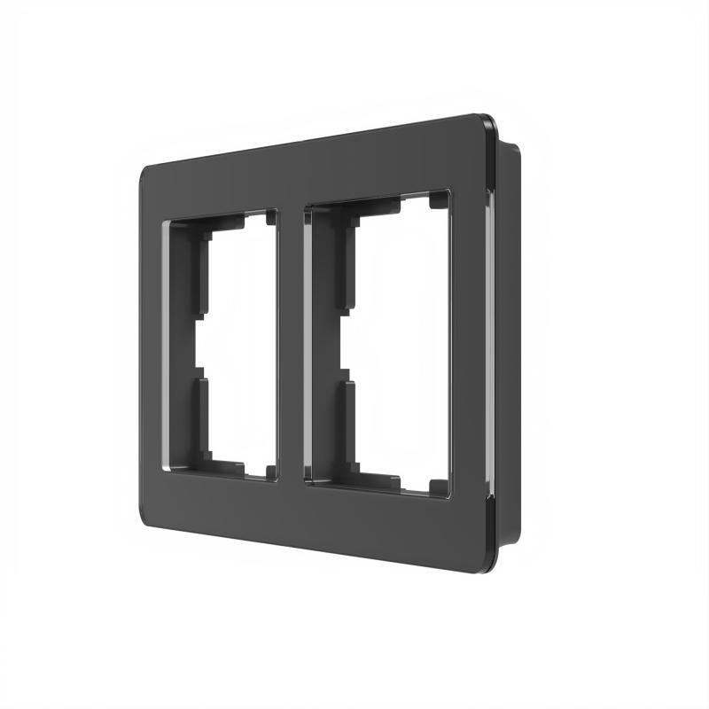 Рамка для розеток и выключателей Werkel W0022708 2 поста цвет черный