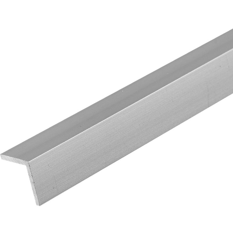 Уголок алюминиевый 20x10x1.2 мм, 1 м, цвет серебро