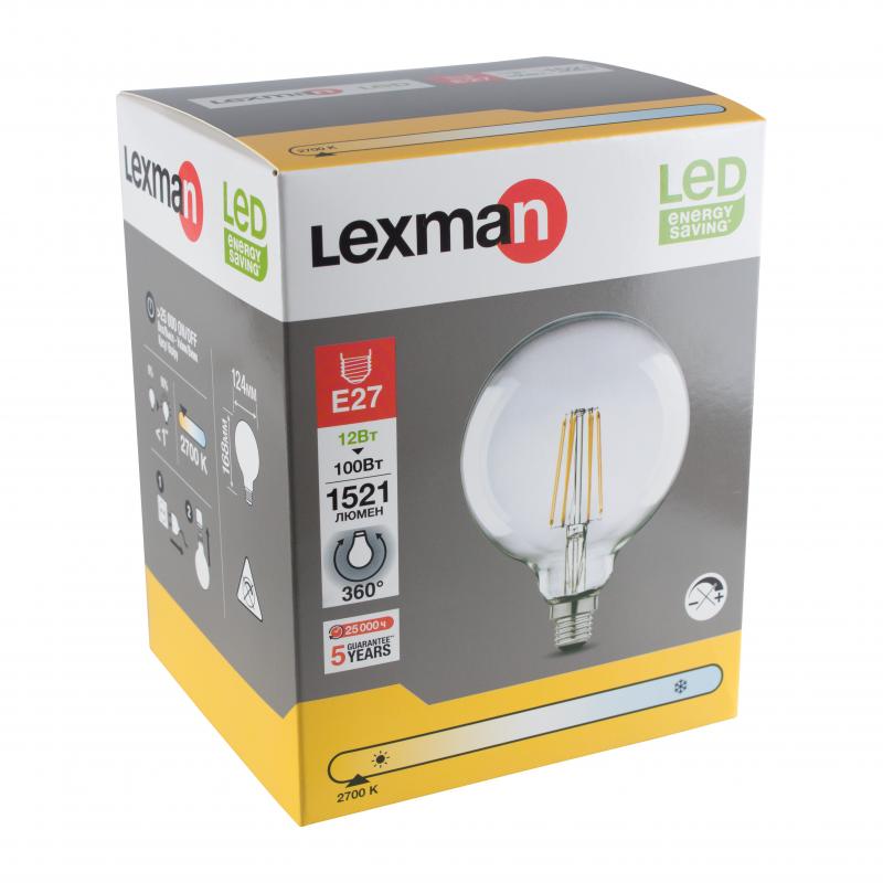 Лампа светодиодная Lexman E27 12 Вт 1521 Лм 2700K