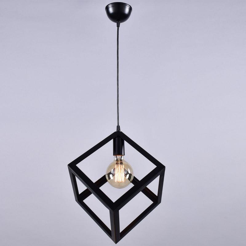 Светильник подвесной КС30101/1P, 1 лампа, 3 м², цвет чёрный