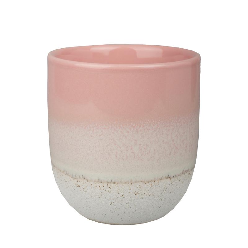Стакан для зубных щеток Аквалиния Ombre керамика цвет розовый