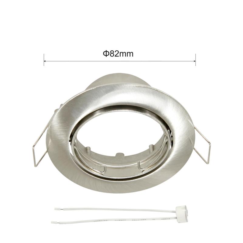 Светильник точечный встраиваемый Inspire поворотный круглый GU5.3 алюминий цвет никель