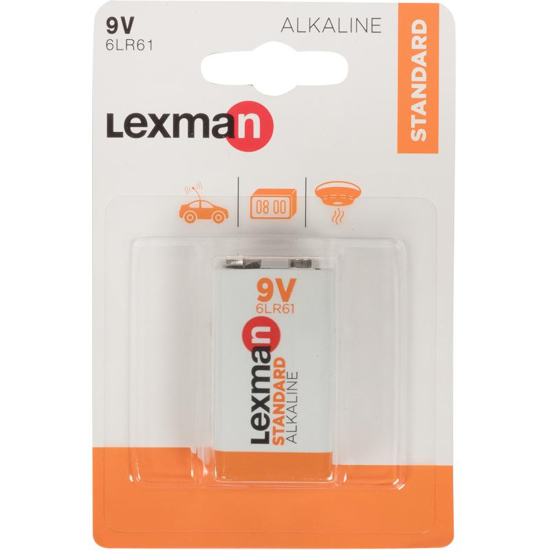 Алкалин батареясы Lexman 6LR61, 1 дана