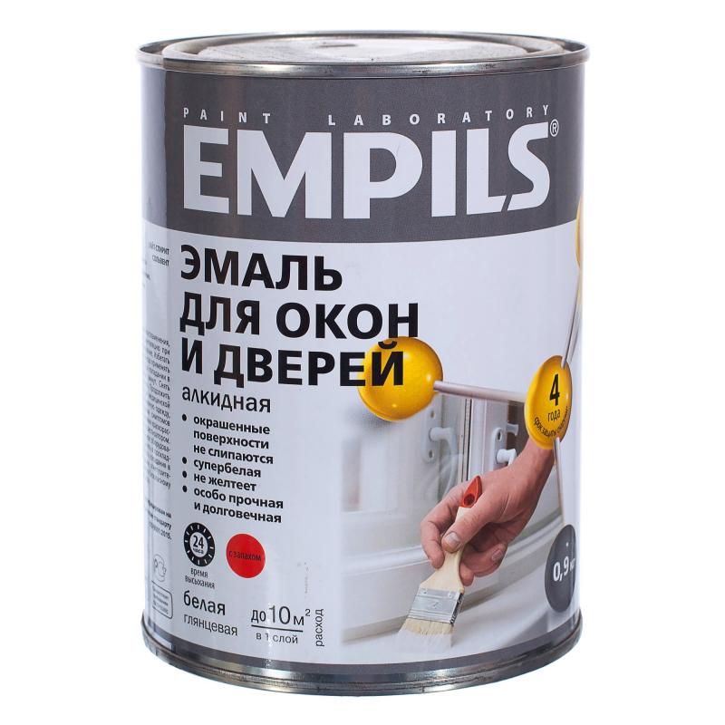 Эмаль для окон и дверей Empils PL цвет белый 0.9 кг