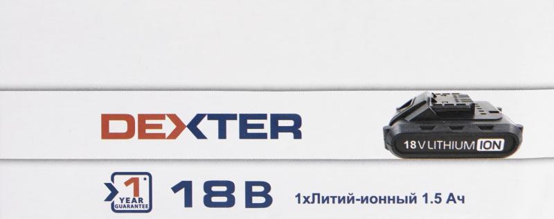 Аккумулятор Dexter E180-2, 18 В Li-Ion 1.5 Ач
