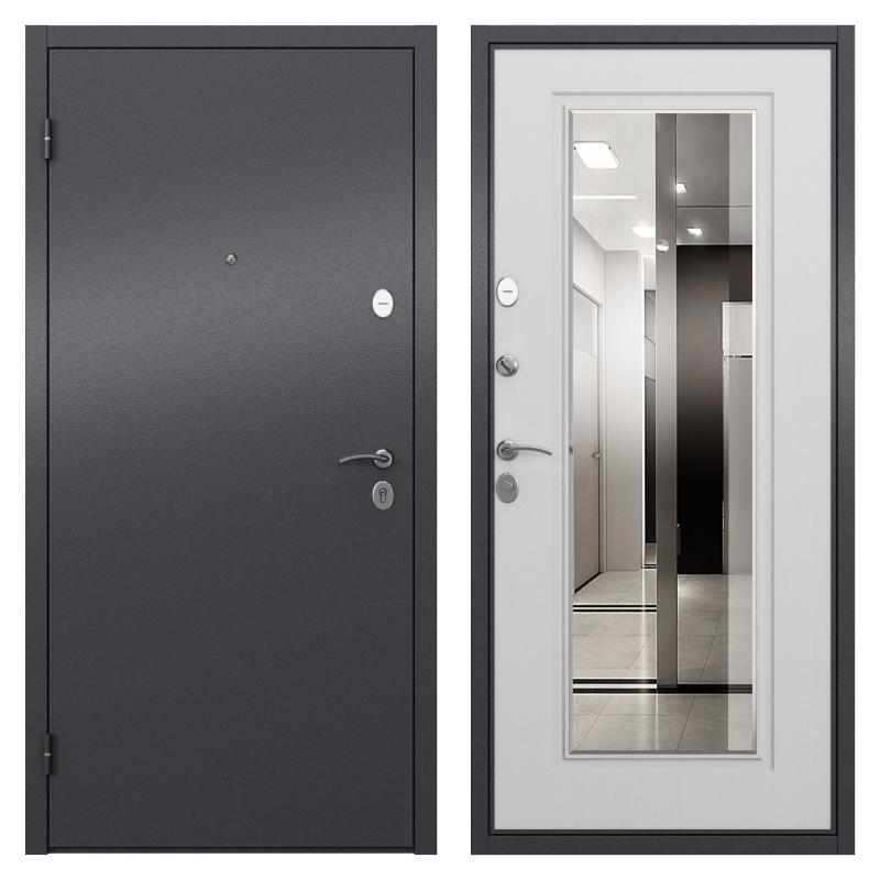 Дверь входная металлическая Берн, 950 мм, левая, цвет скай белый