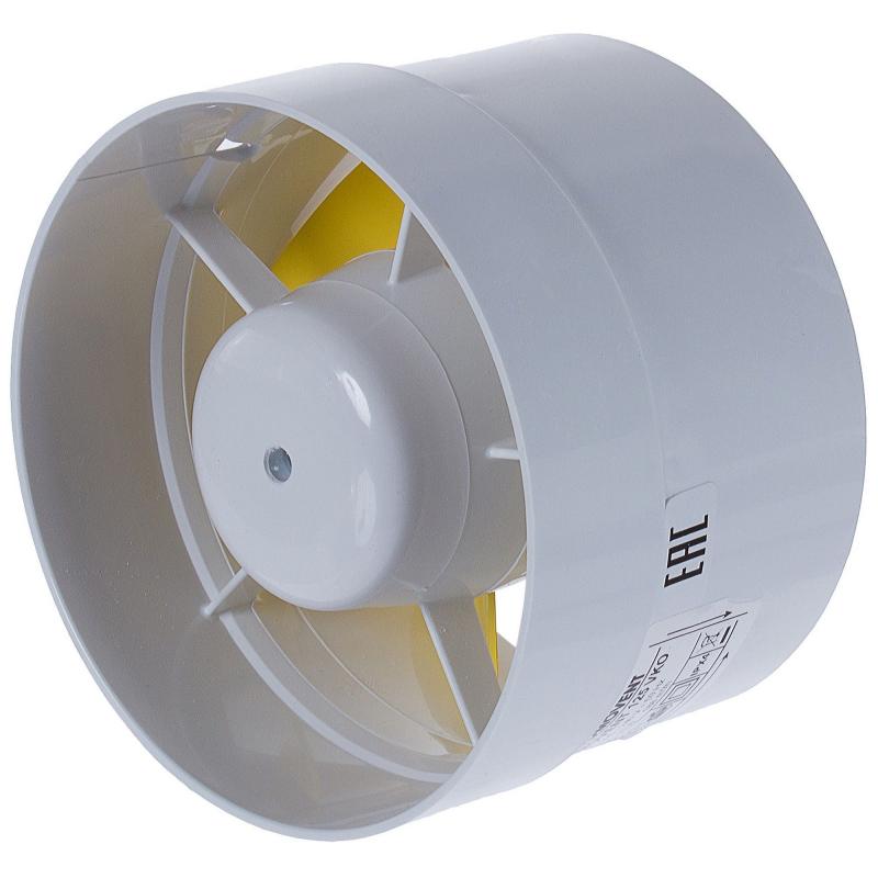 Вентилятор канальный осевой вытяжной Домовент D125 мм 38 дБ 185 м³/ч цвет белый