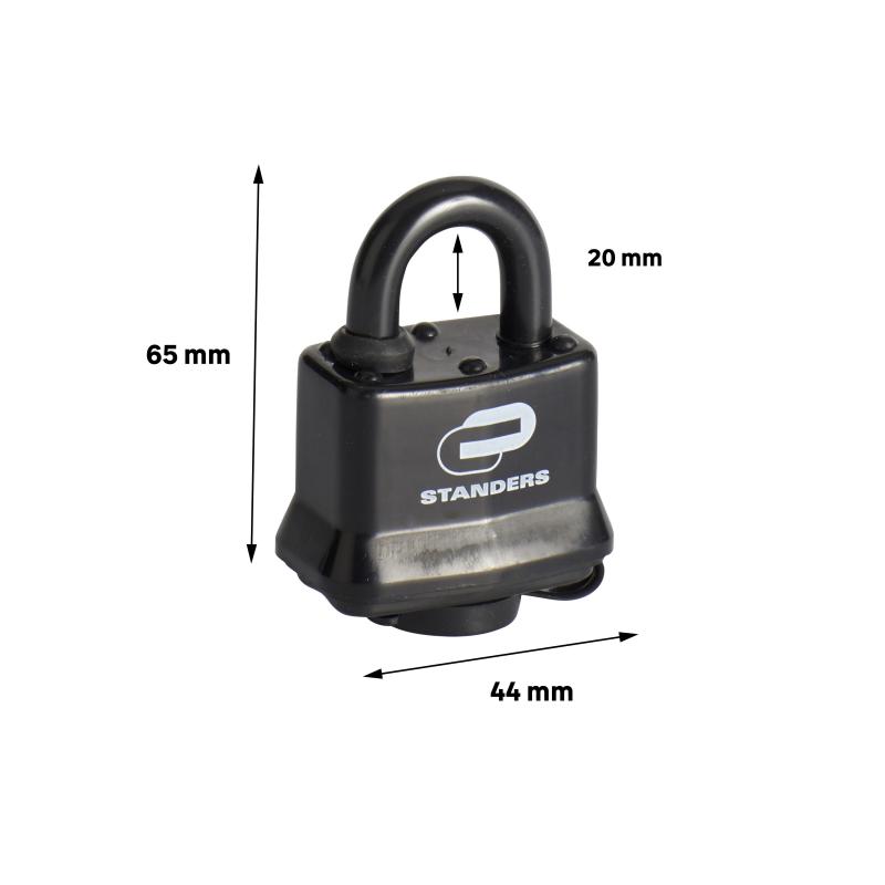 Замок навесной Standers 44x40 мм, сталь