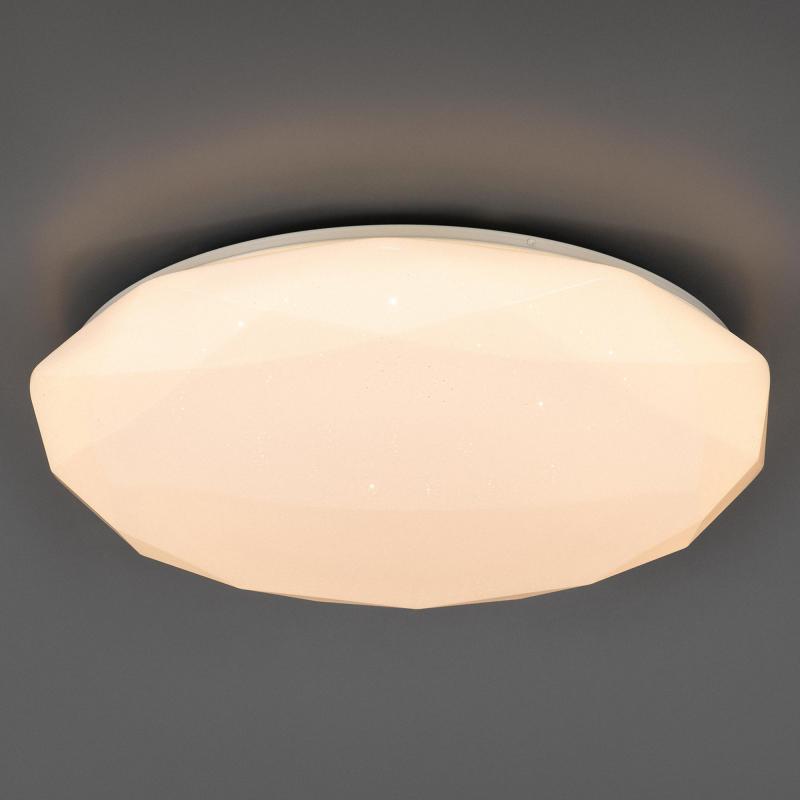 Светильник настенно-потолочный светодиодный Семь огней Эйри 34 м² 8910 лм регулируемый белый свет цвет белый