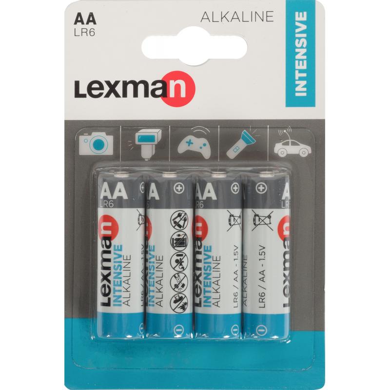 Батарейка Lexman Intensive AA (LR6) алкалиновая 4 шт.
