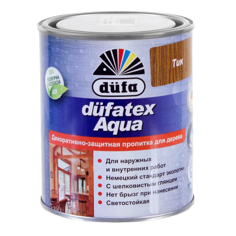 Сіңдірме ағашқа арналған сулы түсі тик Dufatex aqua 0.75 л