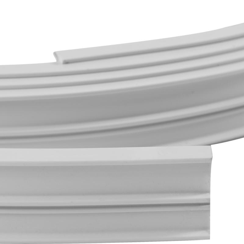 Гибкий карниз для штор в комплекте 3.5 м пластик цвет белый