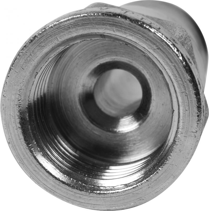 Соединитель пресс Valtec внутренняя резьба 16х1/2" мм никелированная латунь VTm.202.N.001604