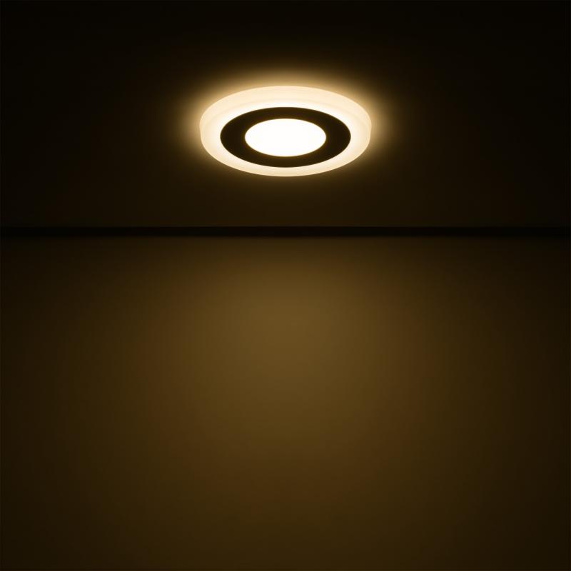 Светильник встраиваемый Gauss Backlight BL114 круглый 3 и 3 Вт свет тёплый белый