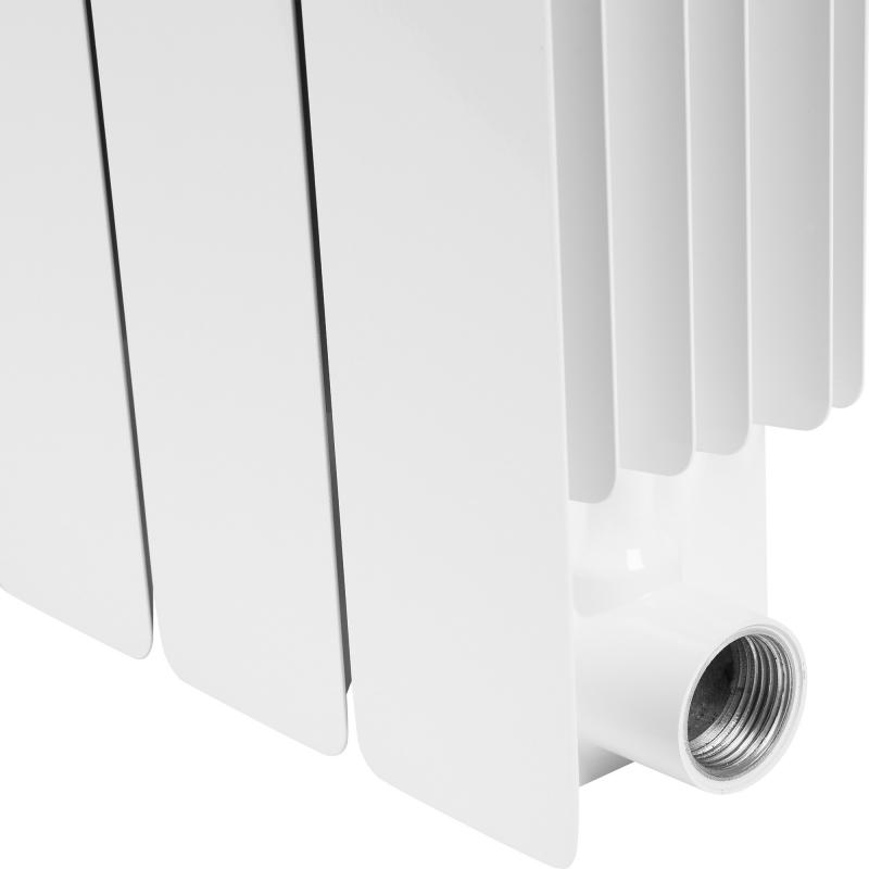 Радиатор Rifar Base 500/100 биметалл 4 секции боковое подключение цвет белый
