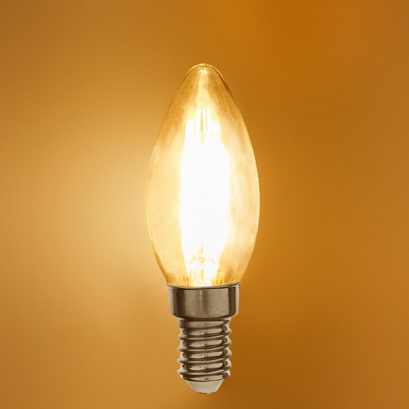 Лампа светодиодная Gauss Fil свеча Е14 13 Вт 1100 Лм 2700К теплый белый свет