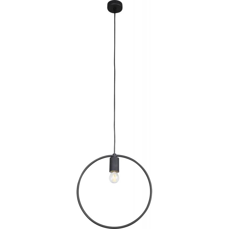 Подвесной светильник Vitaluce Krug 1 лампа 3м² Е27 цвет черный матовый