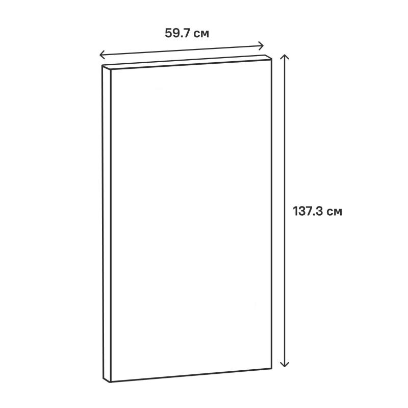 Фасад для кухонного шкафа Ньюпорт 59.7x137.3 см Delinia ID МДФ цвет бежевый
