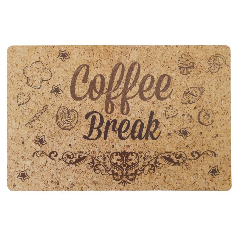 Майлық сервистік Coffee Break тығынды төсенішпен 44x28.5 см