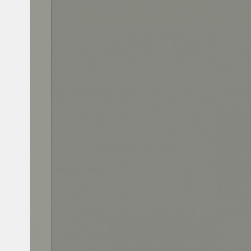 Дверь межкомнатная Гладкая глухая эмаль цвет грей 60x200 см (с замком в комплекте)