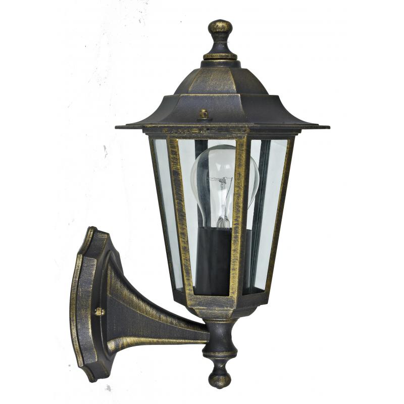 Настенный светильник уличный вверх Inspire Peterburg 1xE27х60 Вт алюминий/стекло цвет бронза
